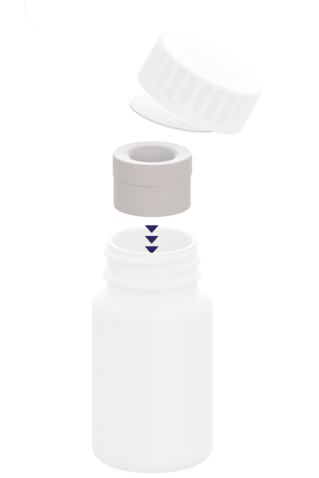 Verpackung mit aktiver Barriere