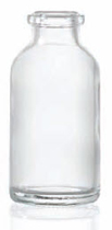 Picture of 30 ml aerosol bottle, clear, type 3 moulded glass