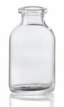Picture of 20 ml injection vial, clear, type 1 moulded glass