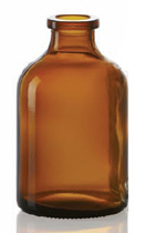 Picture of 250 ml injection vial, amber, type 1 moulded glass