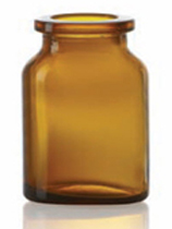 Picture of 30 ml injection vial, amber, type 2 moulded glass