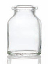 Picture of 30 ml injection vial, clear, type 2 moulded glass